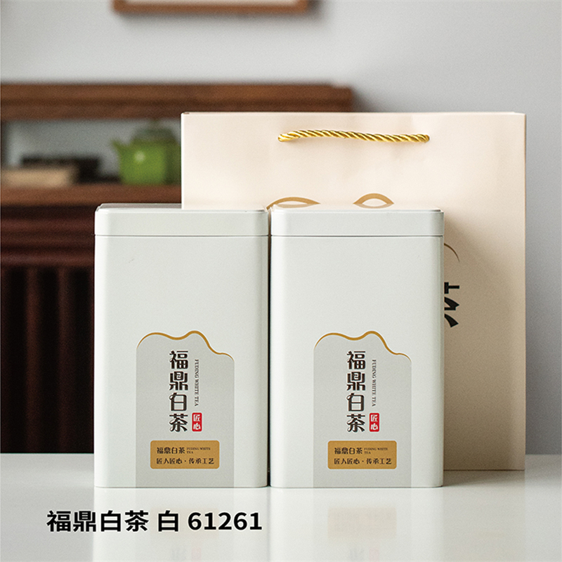 61福鼎白茶四方茶叶罐整件包邮包装罐久福茶叶包装定 制免费设计 - 图1