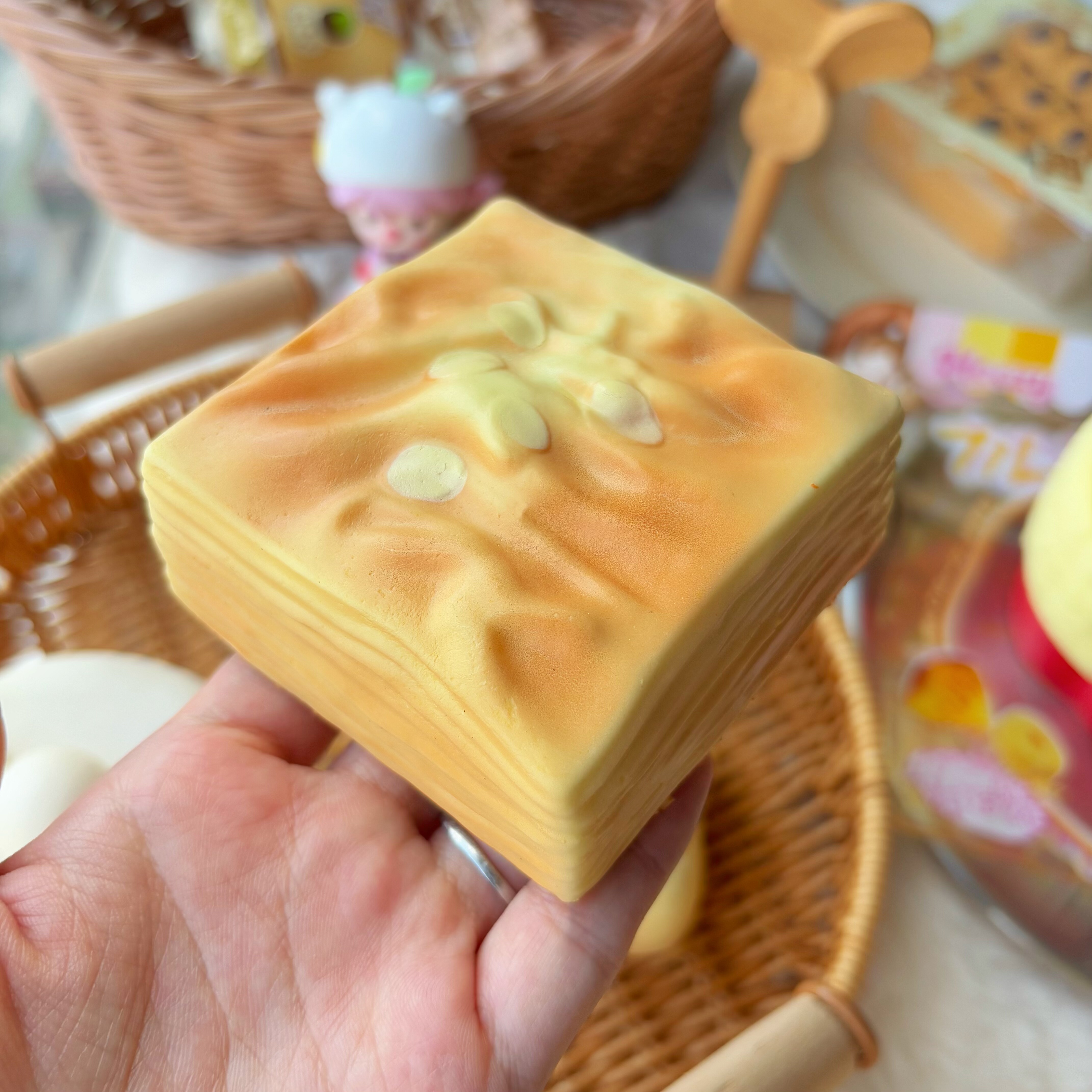 杏仁酥千层酥蛋糕捏捏乐解压玩具仿真面包巧克力牛乳squishy超软,淘宝优惠券,粉丝福利购,淘宝优惠卷