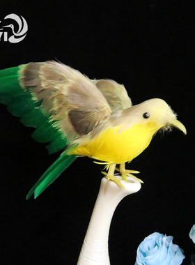 小鸟摆件蜂鸟翠鸟田园挂件