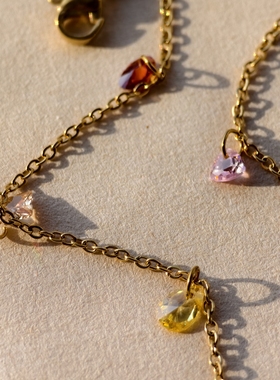 青岛饰品  OG Loc  小水钻 彩钻 项链手链脚链