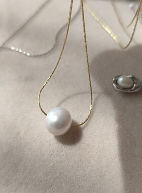 福利款 介意瑕疵慎拍 青岛饰品 钛钢K金保色 淡水珍珠项链 OG Loc