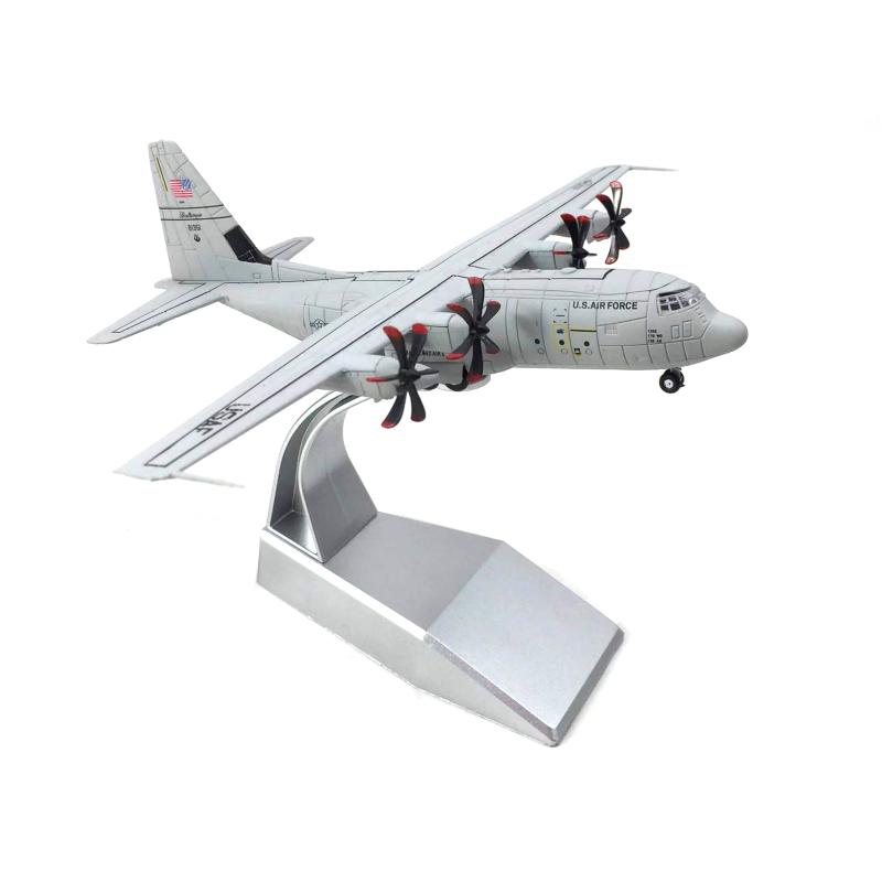 1:200美国空军C-130J超级大力神运输机仿真合金飞机模型成品摆件