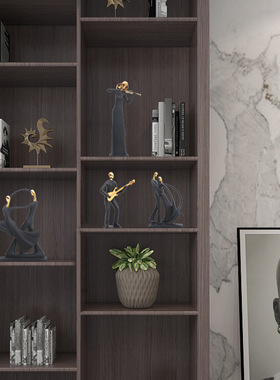 现代抽象音乐舞蹈人物雕塑摆件酒