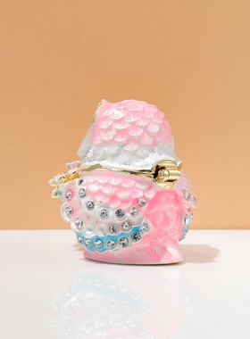 耳钉戒指首饰盒樱花猫头鹰欧式高