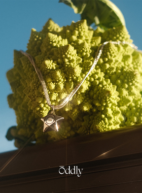 oddly 大号折纸星星双层叠戴项链女新款镀金高级感原创设计锁骨链