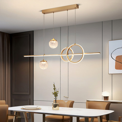 雷士照明轻奢吊灯餐厅灯新款创意轻奢铜灯餐桌吧台书房灯具灯饰 - 图0