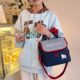 Retro denim cosmetic bag large capacity travel carrying bag