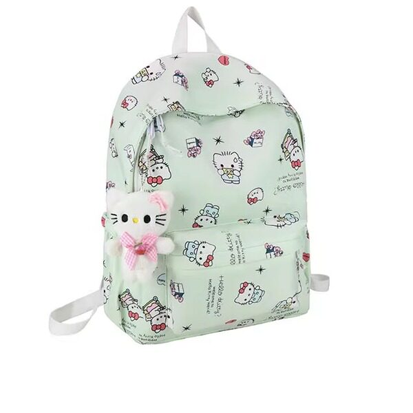 Kitty cat school bag ins Japanese female junior high school student cute college student campus elementary school student lightweight KT cat backpack