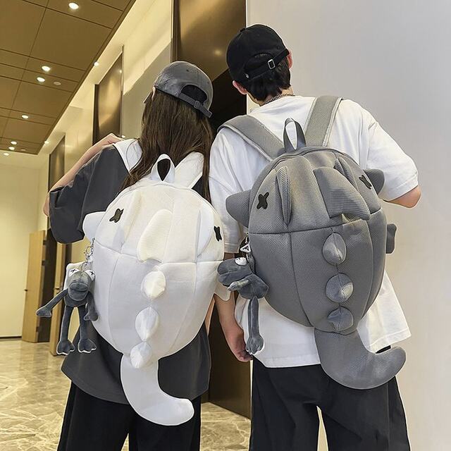 Internet celebrity shark school bag fashion trend backpack