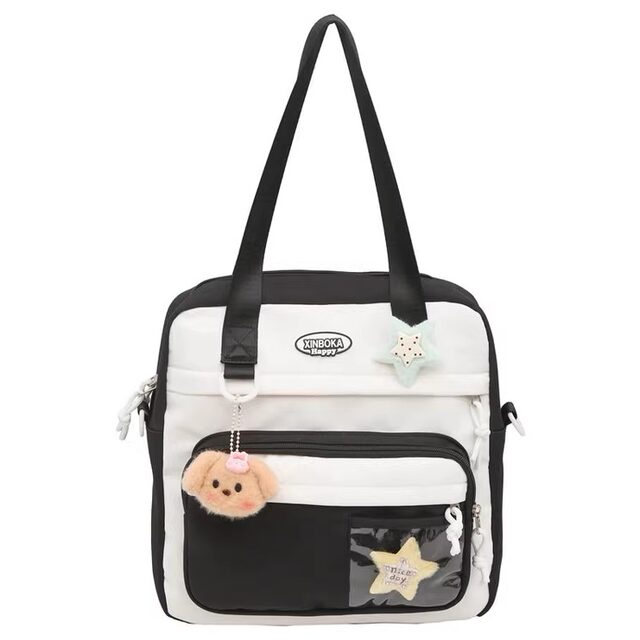 Japanese versatile high-looking single shoulder crossbody bag ins college style soft girl girl bag large capacity backpack