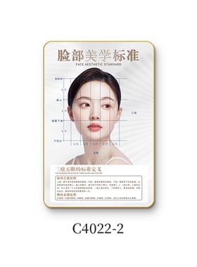 美容院装饰画高级感脸眼鼻部美学