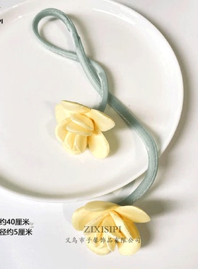 zixisipi布艺亮丝双头花配饰