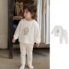 Spring and Autumn Baby Girl Long Sleeve Autumn Clothes and Autumn Pants Two-piece Set