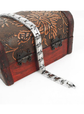 日韩版情侣钛钢时尚手链刻字