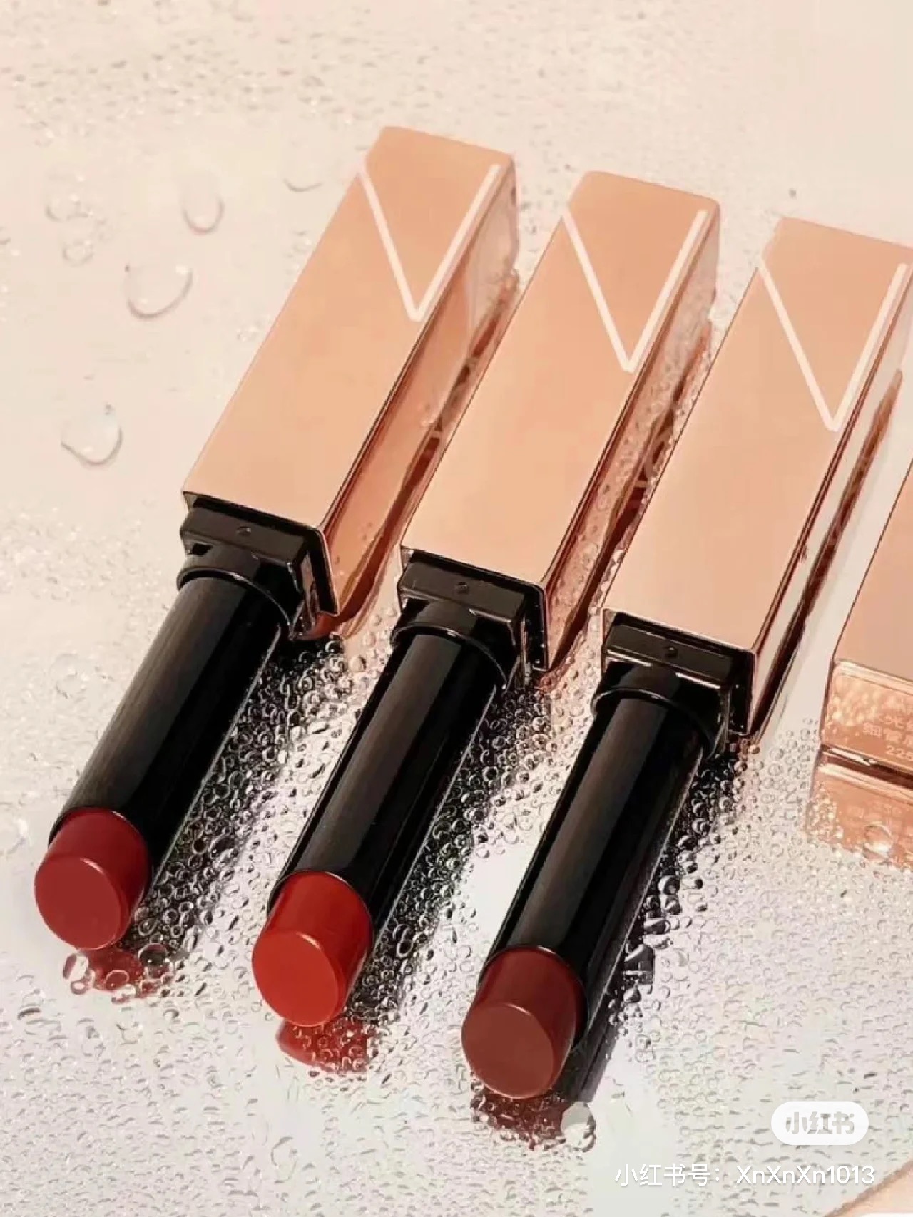 Nars纳斯2023夏季新品粉金管细管口红水光感223/225/321/888 - 图0