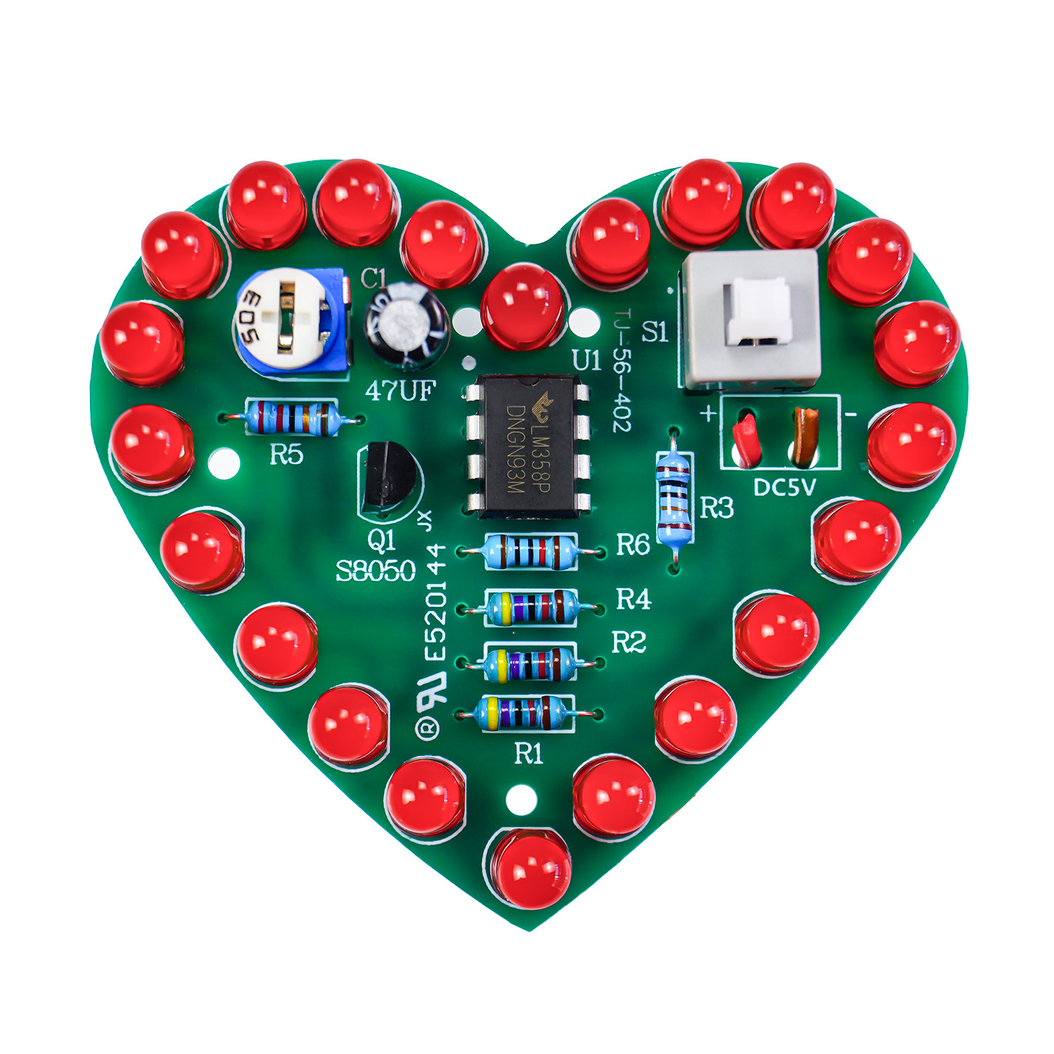 伍陆电子新手入门DIY制作套件教学组装实训元器件焊接练习电路板,淘宝优惠券,粉丝福利购,淘宝优惠卷