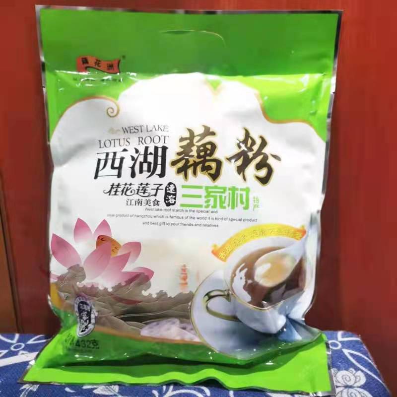 三家村特产藕花洲西湖藕粉农家莲藕粉5口味任选2袋泡冲红枣即食羹 - 图2