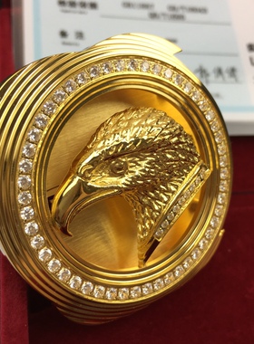 史蒂芬皮带鹰头扣头24K