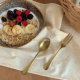 Lovelyins style frosted brass color Western food