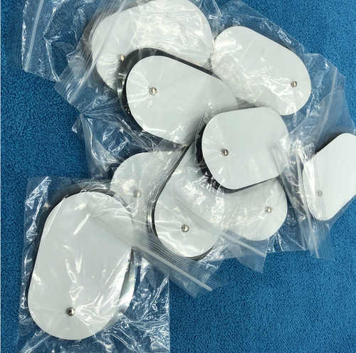 扣式贴片按摩仪器经理导电线硅胶络自粘贴颈椎护颈仪极贴片按摩贴 - 图1