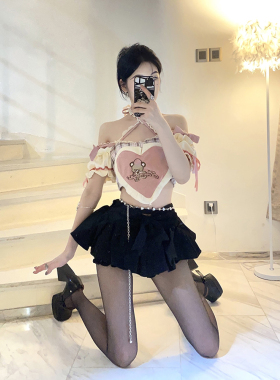 babykinG美貌点缀 重工珍珠闪钻设计连衣裙裙子裤子金属腰链时尚