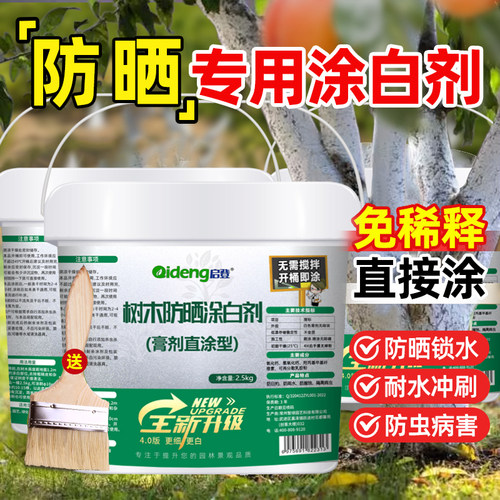 大树涂白剂果树防虫防冻树木刷白树干抗病防寒杀菌防霜冻石灰粉 - 图1