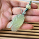 Natural Xiuyan jade pendant, jade cicada pendant, one thing, one picture pendant, genuine Xiuyan jade green ice material cicada jade pendant