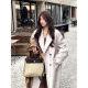 Adan double-breasted wool handmade coat winter loose double-sided woolen suit collar mid-length woolen coat for women