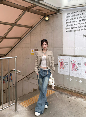 DDang 小众美式街头双圈皮带百搭加长细款牛仔裤配饰免打孔腰带女