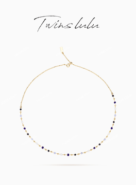 TWINS LULU多巴胺气质度假风彩色方形项链TSJ7973/TSJ7998