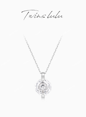 TWINSLULU高级感八边形玫瑰项链