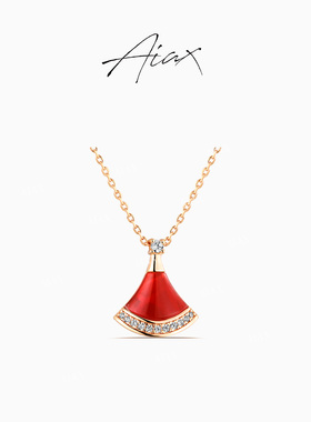 TWINSLULU高级感白色小裙子项链