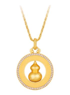 TWINS LULU福禄相伴国风古法葫芦吊坠项链TSJ8994