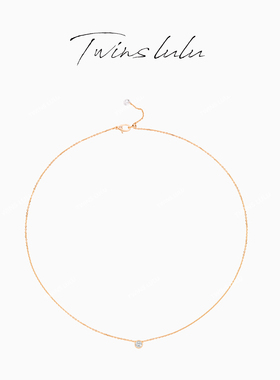 TWINSLULU高级感圆形飞碟项链
