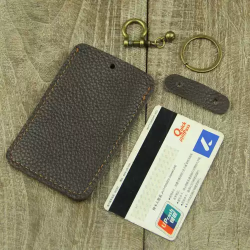 Кожаный чехол для проездного и картхолдер, брелок, мультяшный защитный чехол