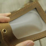 Кожаный ретро чехол для проездного и картхолдер, мультяшный защитный ультратонкий бейджик