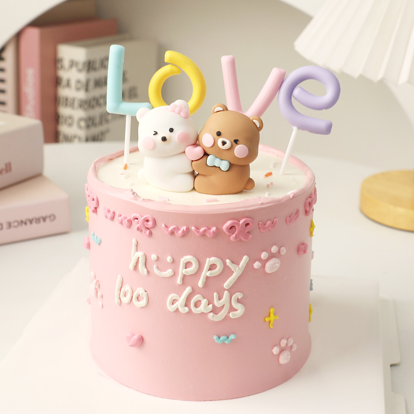 包邮网红情人节软胶小熊LOVE摆件插件甜品派对装扮 生日蛋糕装饰,淘宝优惠券,粉丝福利购,淘宝优惠卷