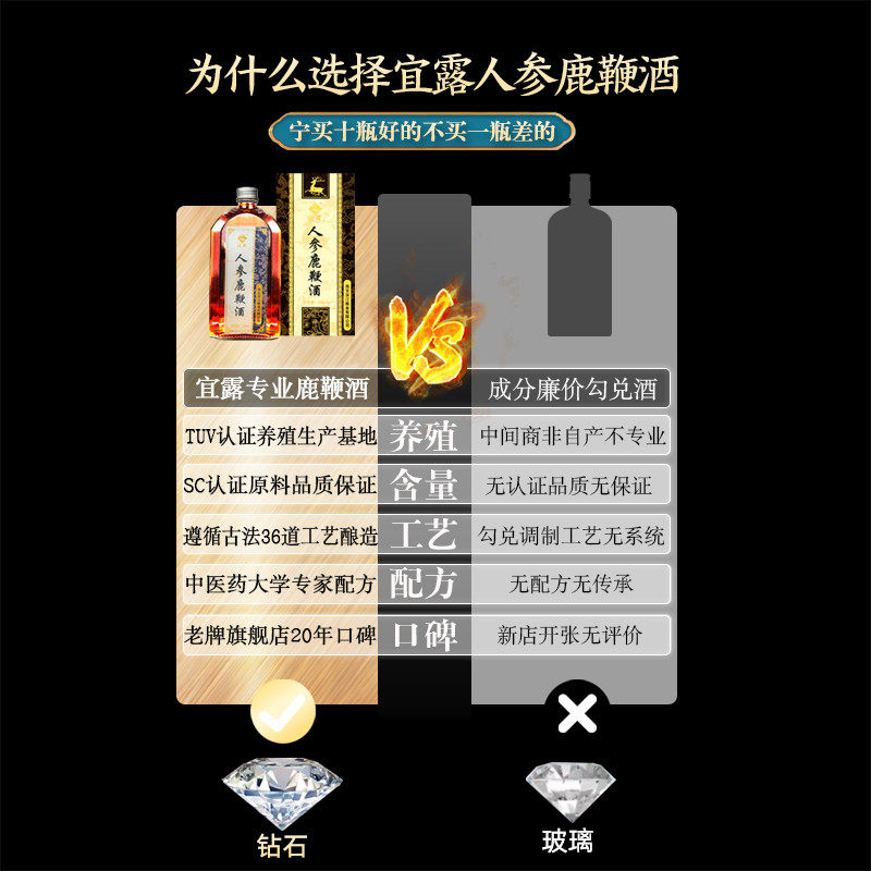 宜露正品梅花鹿鞭干整根泡酒鹿鞭酒 宜露滋补养生鹿制膏/鹿制品