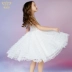 Ai Anzhen cô gái váy váy công chúa váy cô gái fluffy hoa cô gái váy trẻ em váy cưới pettiskirt - Váy trẻ em