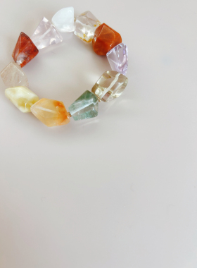 万籁生山天然水晶多宝手链