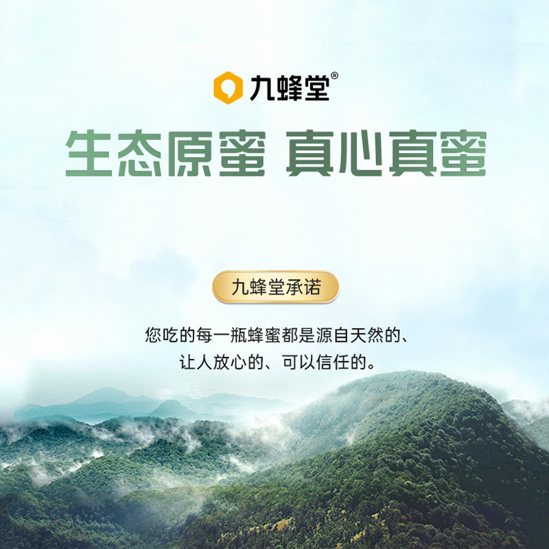 九蜂堂土蜂蜜纯正天然原生洋槐花蜜 九蜂堂蜂蜜