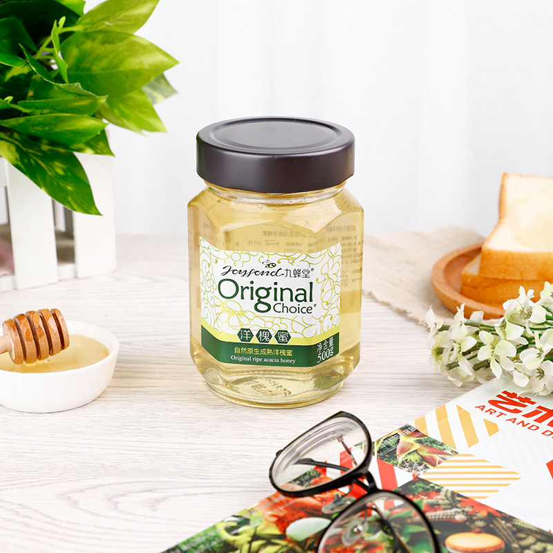 九蜂堂原生洋槐500g*3瓶纯正土蜂蜜 九蜂堂蜂蜜