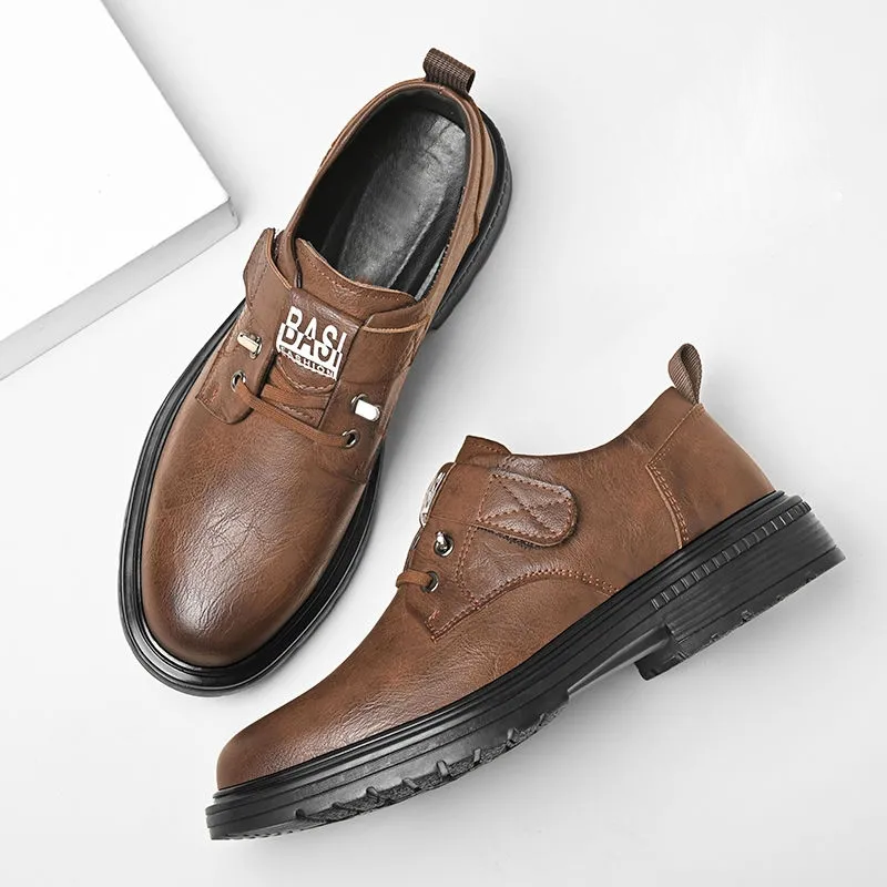 啄木鸟男鞋商务大头休闲皮鞋皮鞋防滑耐磨真皮牛皮软面休闲皮鞋tb - 图3