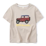 小象汉姆 Летняя одежда, детская хлопковая летняя футболка с коротким рукавом, подходит для подростков