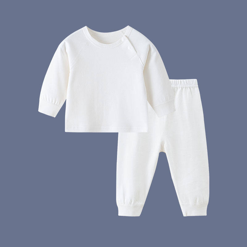 儿童纯白色内衣套装婴幼儿男女宝宝春秋薄打底内搭保暖纯棉开档裆,淘宝优惠券,粉丝福利购,淘宝优惠卷