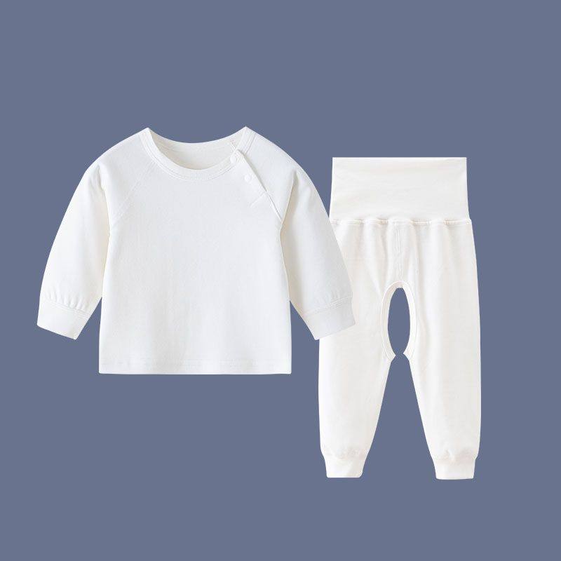 儿童纯白色内衣套装婴幼儿男女宝宝春秋薄打底内搭保暖纯棉开档裆,淘宝优惠券,粉丝福利购,淘宝优惠卷