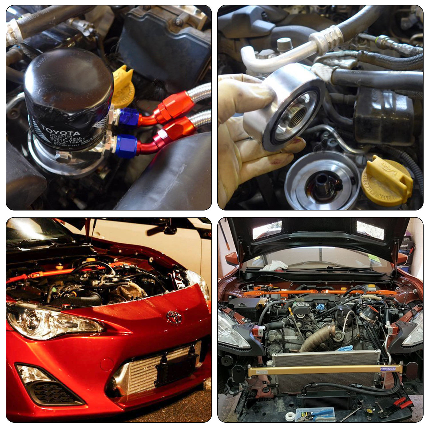 适用于BRZ/Scion/FR-S GT86/FT-86FA20FA24机油冷却器套件恒温,淘宝优惠券,粉丝福利购,淘宝优惠卷