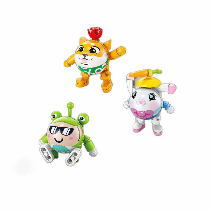 蛋仔派对盲盒儿童拼装积木人仔人偶玩具男女孩子益智拼插公仔玩偶