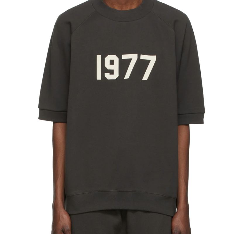 1902现货 FEAR OF GOD FOG ESSENTIALS 22SS 1977短袖毛圈卫衣T恤 - 图0