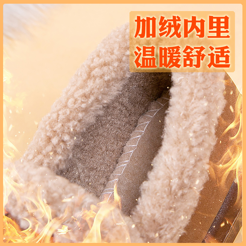 老北京布鞋女款妈妈豆豆棉鞋保暖加绒奶奶鞋秋冬款防滑中老年棉鞋